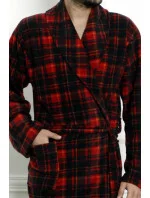 Pánský župan 1007 červené káro - CoCoon Pánský župan 1007 červené káro - CoCoon