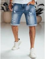 Pánské modré džínové šortky FashionStreet SX2562 Pánské modré džínové šortky FashionStreet SX2562