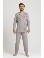 Pánské rozepínací pyžamo Gucio 298 dł/r 3XL Pánské rozepínací pyžamo Gucio 298 dł/r 3XL