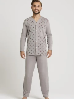 Pánské rozepínací pyžamo Gucio 298 dł/r 3XL