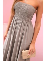 Dámské viskózové šaty s elastickým topem fango