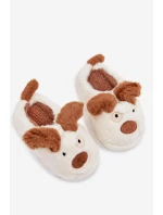 Dětské chlupaté bačkory pejskové hnědé Farnise Dětské chlupaté bačkory pejskové hnědé Farnise