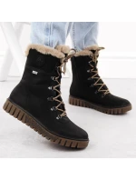 Rieker W Y3424-00 RKR745 boty s umělou kožešinou