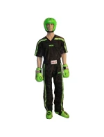 TOP TEN NEON kickboxerské oblečení černá-zelená