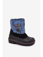 Dětské sněhule na suchý zip Lee Cooper LCJ-25-10-3774 modré