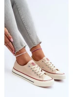 Dámské nízké tenisky Big Star Béžová Dámské nízké tenisky Big Star Béžová