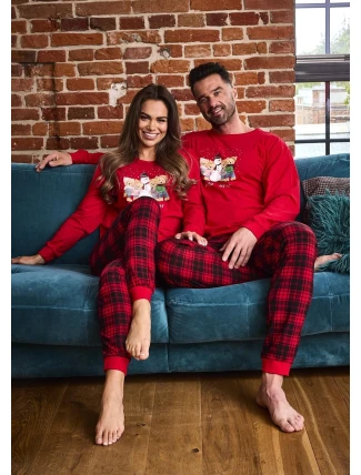 Cornette 671/421 Zimní dlouhé/r Vánoce S-2XL dámské pyžamo