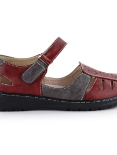 Dámská pohodlná prolamovaná obuv na suchý zip Unisoft 9955