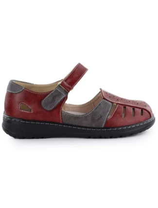 Dámská pohodlná prolamovaná obuv na suchý zip Unisoft 9955