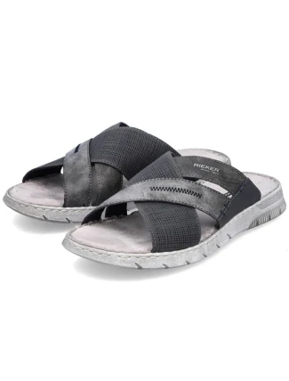 Pohodlné žabky Rieker M RKR581 grey