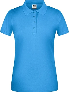 Daiber JN 873 Dámské pracovní bio piqué polo 02.0873 aqua