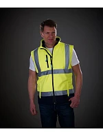 Yoko HV 006 Hi-Vis softshellová vesta 79.V006 hi vis yellow