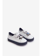 Dětské tenisky s přezkou bílo-modré Pennyn