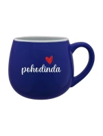 POHODINDA - tměvě modrý keramický hrníček 300 ml