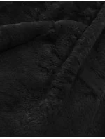 Černá dámská zimní bunda s kapucí (2m-21308) Černá dámská zimní bunda s kapucí (2m-21308)