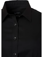 Daiber JN 681 Mikro keprová halenka s dlouhým rukávem 02.0681 black
