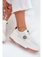 Dámské Tenisky Na Platformě Big Star RR274572 HI-POLY SYSTEM Bílé Dámské Tenisky Na Platformě Big Star RR274572 HI-POLY SYSTEM Bílé