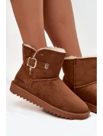 Dámské sněhule s přezkou Wrangler 20253091.37B Camel