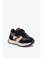 Dětské sportovní boty na suchý zip Miranda – černé