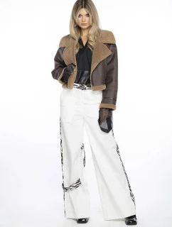 Hnědý krátký dámský kožich Ann Gissy (AG9-9006)