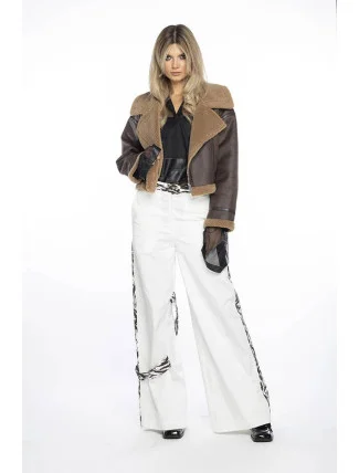 Hnědý krátký dámský kožich Ann Gissy (AG9-9006)