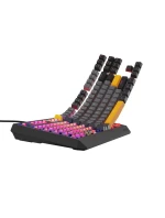 GENESIS Thor 230 TKL Herní klávesnice USB + RF Wireless + Bluetooth QWERTY Černá, šedá, oranžová