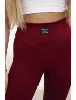 Pruhované legíny Burgundsko Pruhované legíny Burgundsko