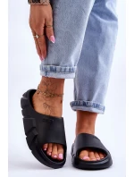 Dámské lehké pěnové pantofle Big Star LL274594 Černé