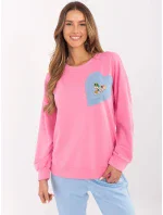 Mikina DHJ BL 20322.72 růžová Mikina DHJ BL 20322.72 růžová