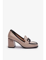 Dámské lodičky na vysokém podpatku Patent Béžová D&A Dámské lodičky na vysokém podpatku Patent Béžová D&A