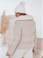 Dámská zimní manšestrová bunda TRENDYGLAM béžová FashionStreet TY4358 Dámská zimní manšestrová bunda TRENDYGLAM béžová FashionStreet TY4358