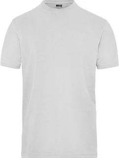 Daiber JN 1802 Pánské pracovní tričko z bio bavlny - Solid 02.1802 white