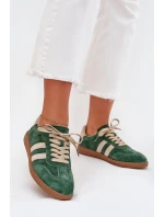 Dámské semišové tenisky zelené Sirella