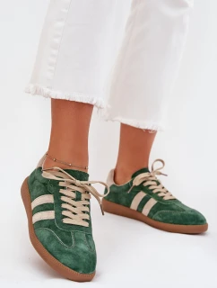 Dámské semišové tenisky zelené Sirella