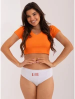 Spodní kalhotky BR MT 11444 3 bílé a červené Spodní kalhotky BR MT 11444 3 bílé a červené