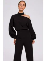 M528 Kombinéza s biskupskými rukávy - černá M528 Kombinéza s biskupskými rukávy - černá