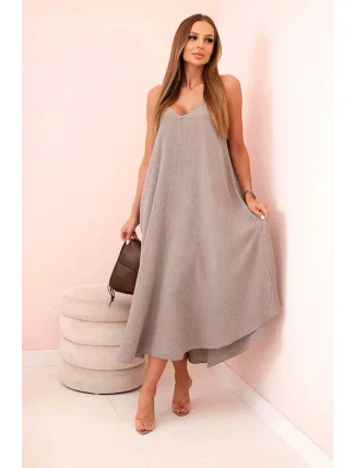 Mušelínové šaty na ramínka fango