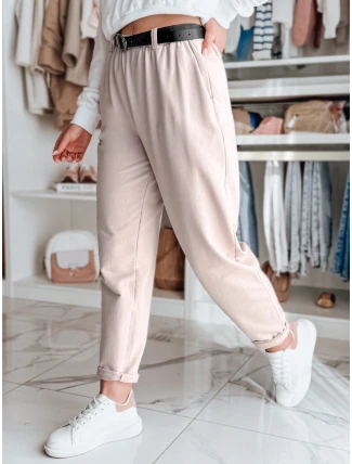 Dámské kalhoty chinos s páskem TAILANDI růžová FashionStreet UY2551 Dámské kalhoty chinos s páskem TAILANDI růžová FashionStreet UY2551