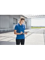 Daiber JN 803 Dámské pracovní piqué polo z těžké bavlny 02.0803 grey heather