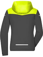 Daiber JN 1179 Dámská outdoorová softshellová bunda 02.1179 carbon/bright yellow/carbon
