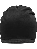 Daiber MB 7131 Žerzejová čepice s fleecovou podšívkou 03.7131 black/carbon