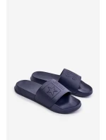 Lehké Pánské Pantofle S Logem Big Star OO174031 Tmavě Modré
