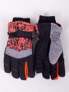 Yoclub Dětské zimní lyžařské rukavice REN-0262C-A150 Vícebarevné