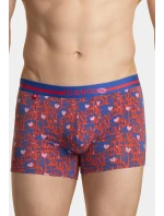 Pánské boxerky ATLANTIC 2Pack - modrá/červená Pánské boxerky ATLANTIC 2Pack - modrá/červená