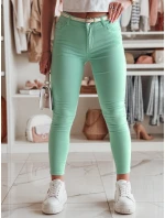 Dámské úzké kalhoty s páskem VIVASKIN mint FashionStreet UY2445