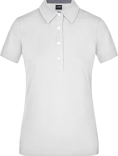 Daiber JN 969 Dámské piqué polo "Plain" 02.0969 white/navy/white