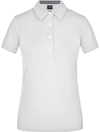 Daiber JN 969 Dámské piqué polo "Plain" 02.0969 white/navy/white