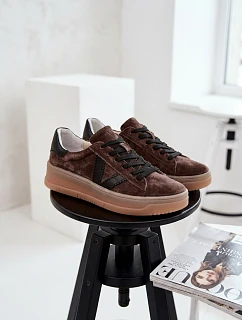 Dámské tenisky Vinceza 79597 na platformě hnědé