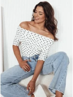 Dámská blůza BLISSE s pruhy ve světle béžové barvě FashionStreet RY2511