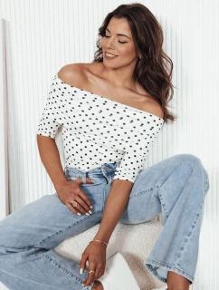 Dámská blůza BLISSE s pruhy ve světle béžové barvě FashionStreet RY2511